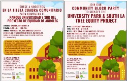 University Park & South LA Tree Equity Project   Parque Universidad Y Sur Del Proyecto de Equidad de Arboles